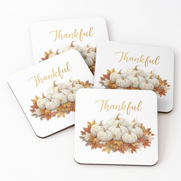 Item preview, Thankful Elegant White and Gold Pumpkin Fall Wreath Art designed and sold by VandalMuse.
