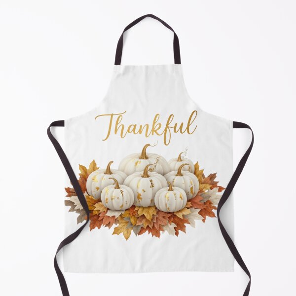 Item preview, Thankful Elegant White and Gold Pumpkin Fall Wreath Art designed and sold by VandalMuse.