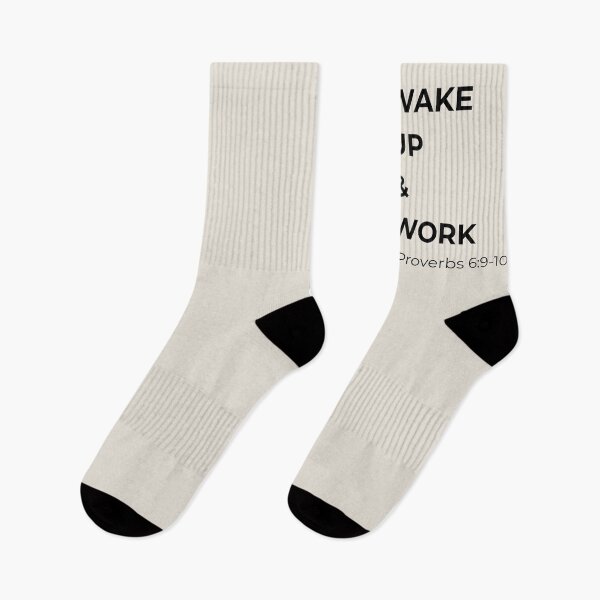 Item preview, Wake Up & Work – Proverbs 6:9–10 designed and sold by FaithMasculine.