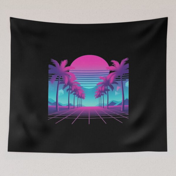 Item preview, 80s Vaporwave Aesthetic Palm Trees Sunset 90s designed and sold by AmparoBoyle.