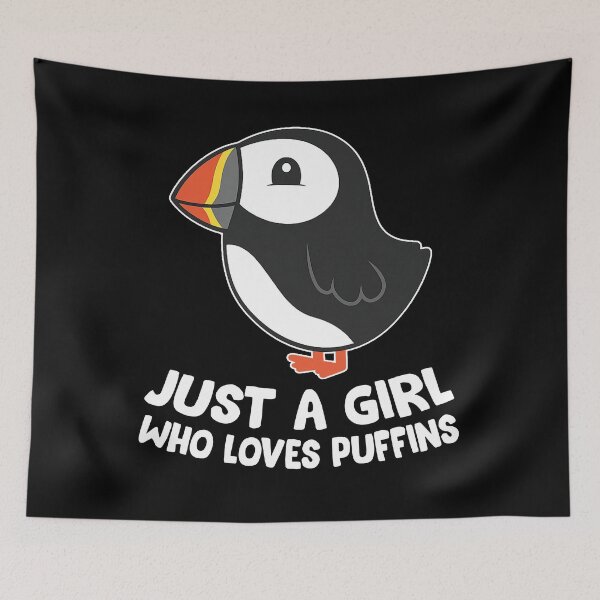 Artikelvorschau, Minimalistisches Puffin Girl T-Shirt entworfen und verkauft von TinaMDedrick.