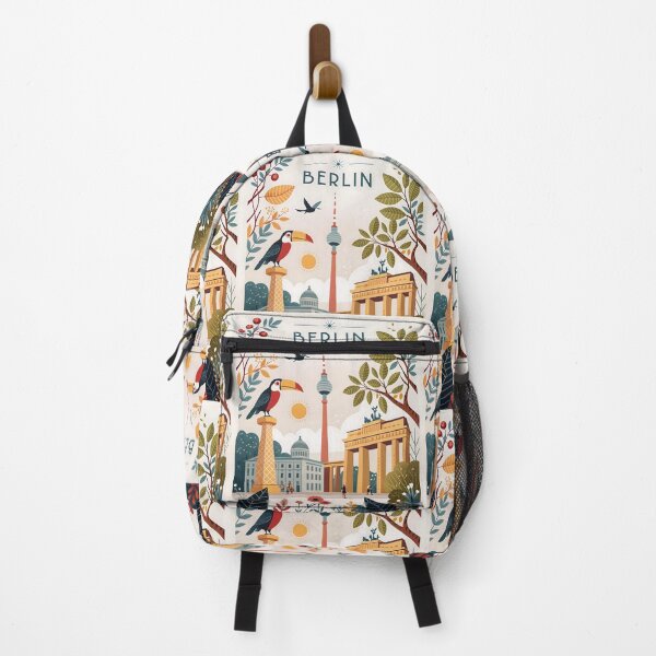 Item preview, Berlin Illustration with Brandenburg Gate and TV Tower, Travel Art designed and sold by Witsprings.
