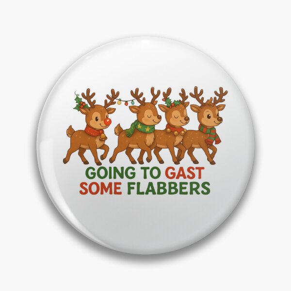 Artikelvorschau, Going to Gast Some Flabbers — Funny Christmas Reindeer Design entworfen und verkauft von KimmiesColors.