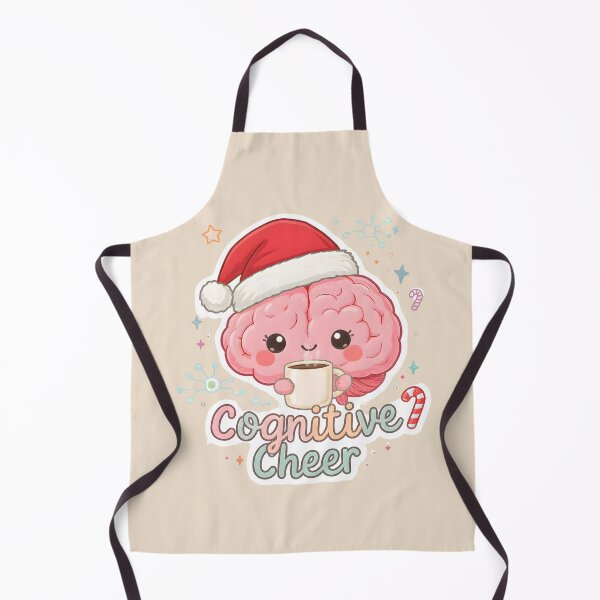 Item preview, Cognitive Cheer | Cute Christmas Brain Drinking Cocoa | Kawaii Neuroscience Holiday Gift, Mental Health Art designed and sold by PureBrain.
