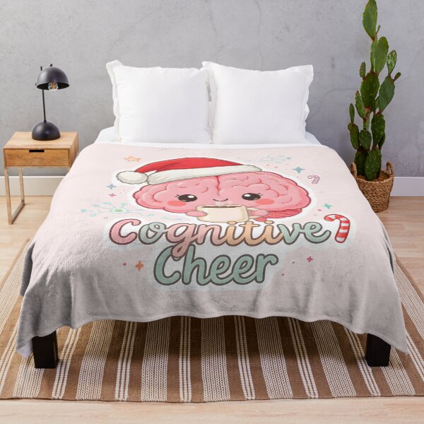 Item preview, Cognitive Cheer | Cute Christmas Brain Drinking Cocoa | Kawaii Neuroscience Holiday Gift, Mental Health Art designed and sold by PureBrain.