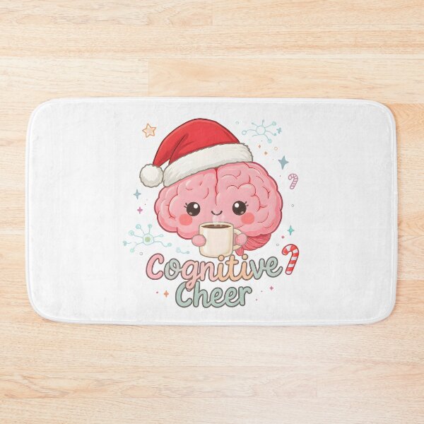 Item preview, Cognitive Cheer | Cute Christmas Brain Drinking Cocoa | Kawaii Neuroscience Holiday Gift, Mental Health Art designed and sold by PureBrain.