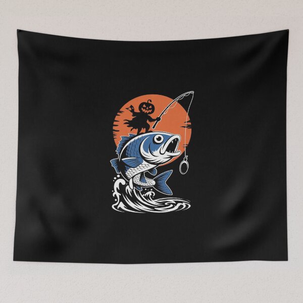 Item preview, Happy Halloween Fishing Fisherman Spooky Fish Lover  designed and sold by MathisBellanger.