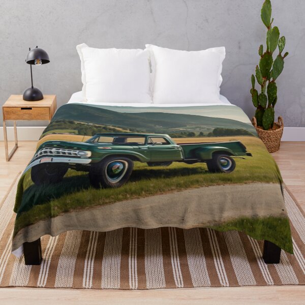 Item preview, Green Valley, Retro 1965 Ford Pickup by the Mountain Trail designed and sold by BlareBlare.