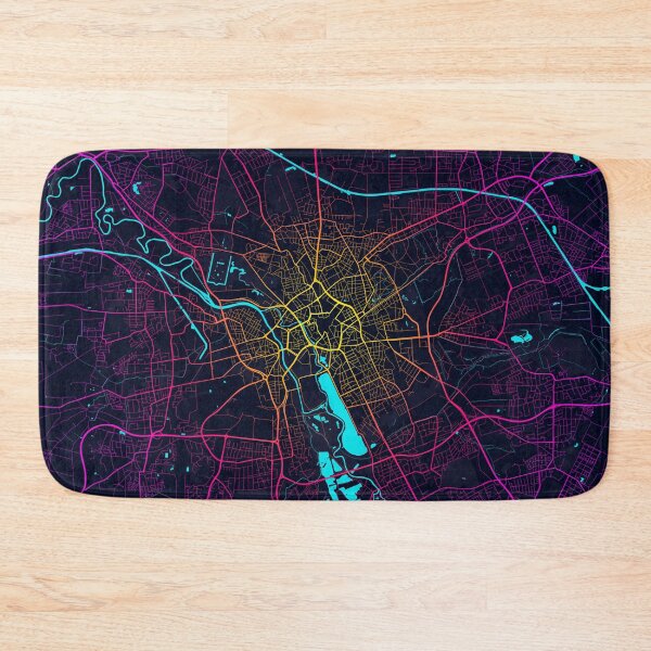 Item preview, Hanover City Map of Lower Saxony, Germany - Neon designed and sold by deMAP.