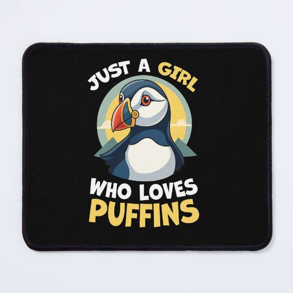 Item preview, Modern Puffin Girl Graphic Tee designed and sold by TinaMDedrick.