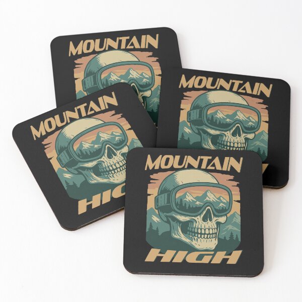 Item preview, Mountain High Skull with Snow Peaks Reflection designed and sold by RIPvanWnkle.