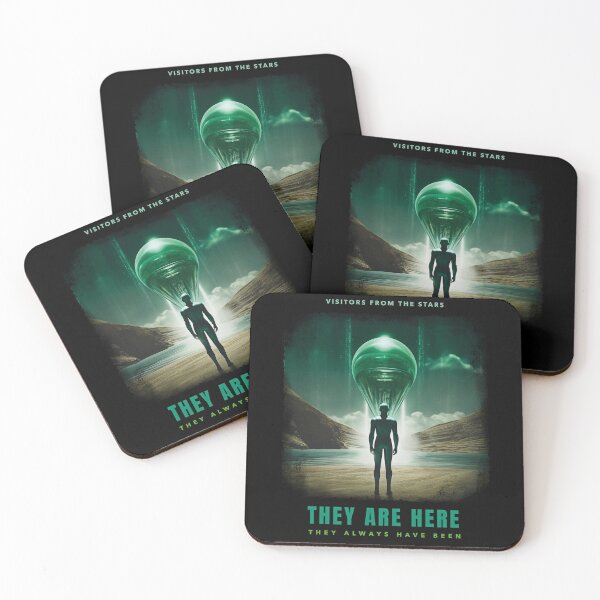 Item preview, They Are Here - ALIEN VISITORS designed and sold by HYPERSHIRTS.
