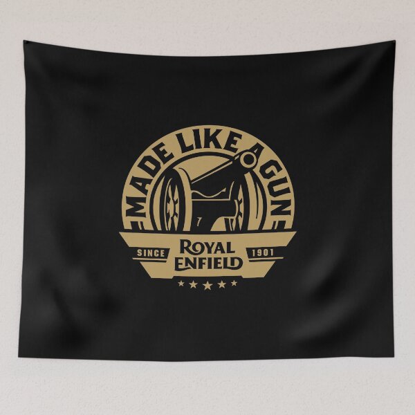 Item preview, black old gold vintage royals enfield designed and sold by veloaxaline.