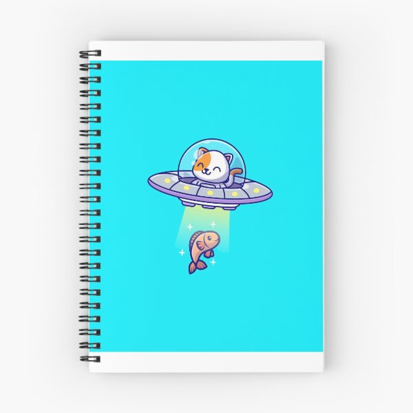 Item preview, Cute Cat Flying Ufo Fish Space designed and sold by VERobinson69.