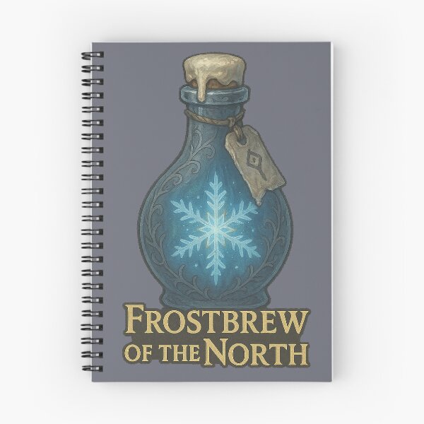Item preview, Frostbrew of the North – Winter Fantasy Potion Sticker designed and sold by AlcheArtsStudio.