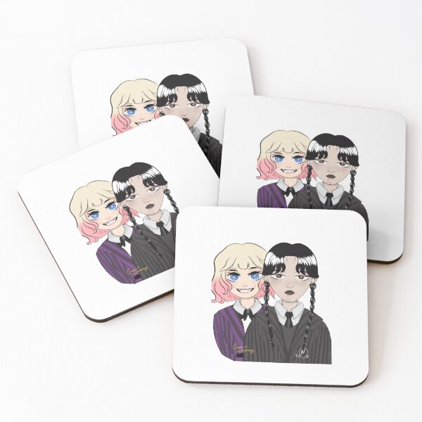 Item preview, Wandinha e Enid designed and sold by Neko-art.