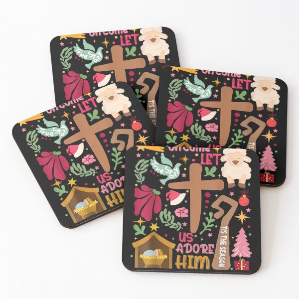 Item preview, Oh Come Let Us Adore Him Jesus Christian Holiday Christmas  designed and sold by Slenaimpaa.