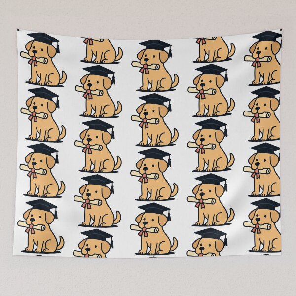 Item preview, Cute Dog Graduation Puppy with Diploma Gift designed and sold by SillyPawsStudio.