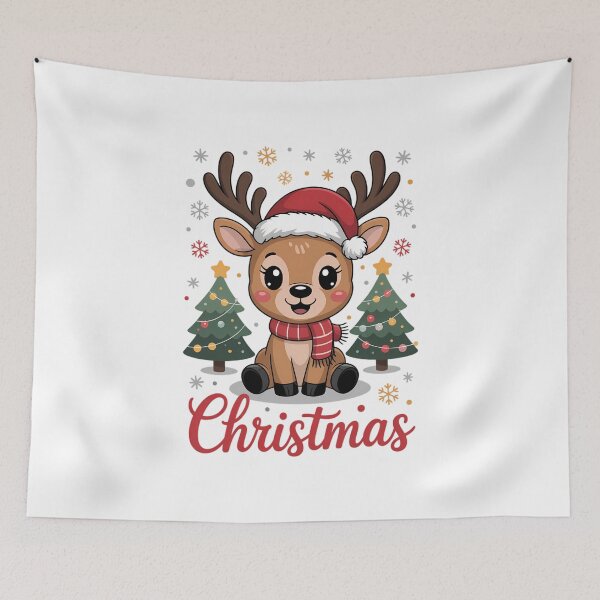 Item preview, Kawaii Baby Deer for Christmas designed and sold by VENOM0RIOT.