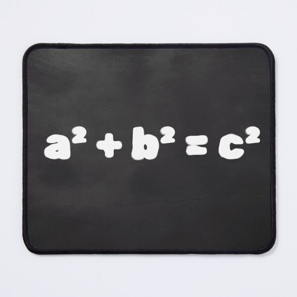 Item preview, Pythagorean formula – Math design on a blackboard designed and sold by rolfzogg.