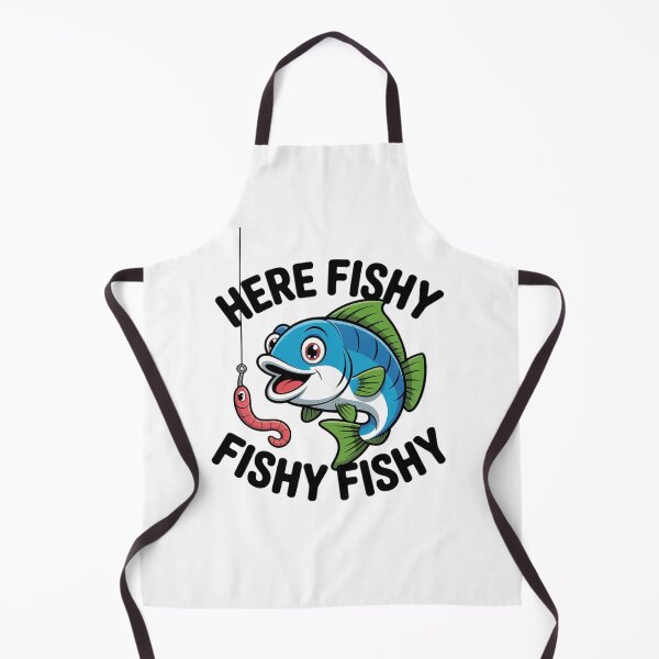 Item preview, Here Fishy Fisherman Fishing Lover Cute Fish Worm  designed and sold by MathisBellanger.