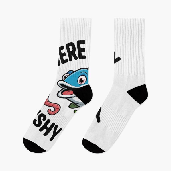 Item preview, Here Fishy Fisherman Fishing Lover Cute Fish Worm  designed and sold by MathisBellanger.