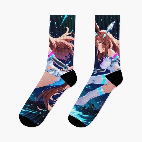Item preview, Mihono Bourbon Neon Skyline Uma Musume Pretty Derby Anime Girl Waifu designed and sold by thedarvills.