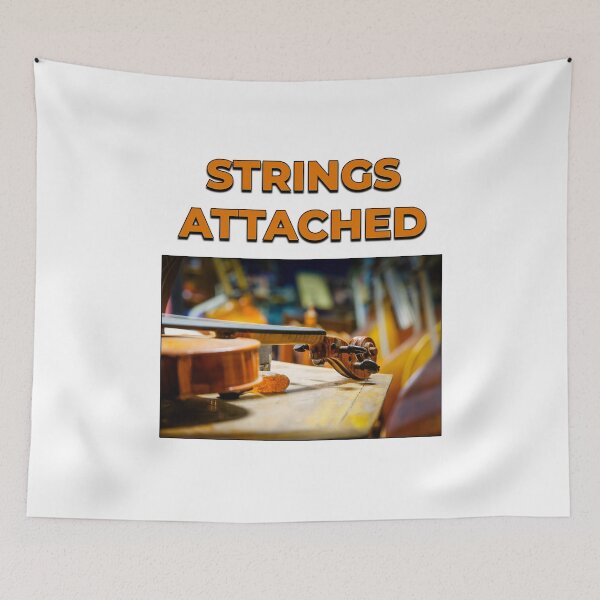Item preview, Strings Attached – Funny Musician Art designed and sold by Michael van der Hoorn.