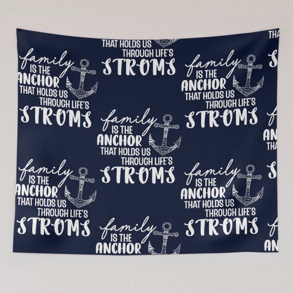 Item preview, family is the anchor that holds us through lifes storms designed and sold by farleylovell.