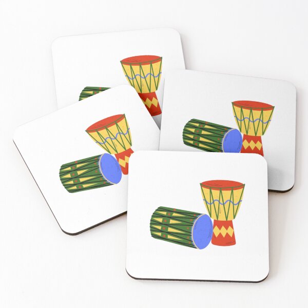 Item preview, Vibrant African djembe drums designed and sold by Aariq.