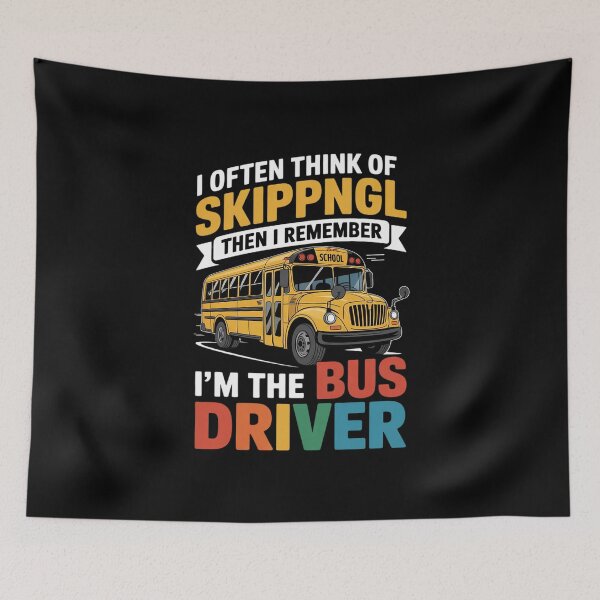 Item preview, I often Think of Skipping School But I'm The Bus Driver  designed and sold by MathisBellanger.