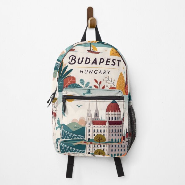 Item preview, Budapest Hungary Travel Art – Illustrated Cityscape designed and sold by Witsprings.