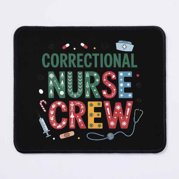 Item preview, Correctional Nurse Christmas Crew Funny Xmas Nurse Pajama designed and sold by BakeryDozen.