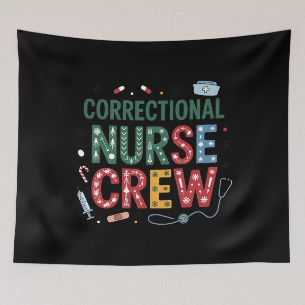 Item preview, Correctional Nurse Christmas Crew Funny Xmas Nurse Pajama designed and sold by BakeryDozen.