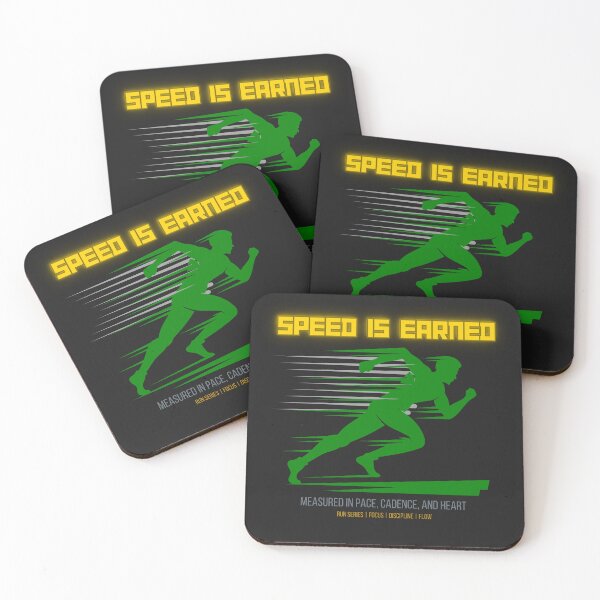 Item preview, Speed Is Earned - Running Motivation Gift & Apparel for Endurance Athletes designed and sold by endurothreads.