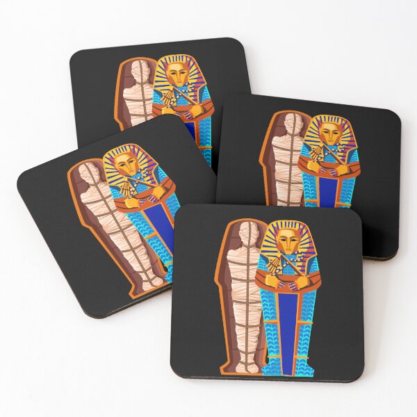 Item preview, Cartoon Mummy in Sarcophagus designed and sold by ZentroShop.