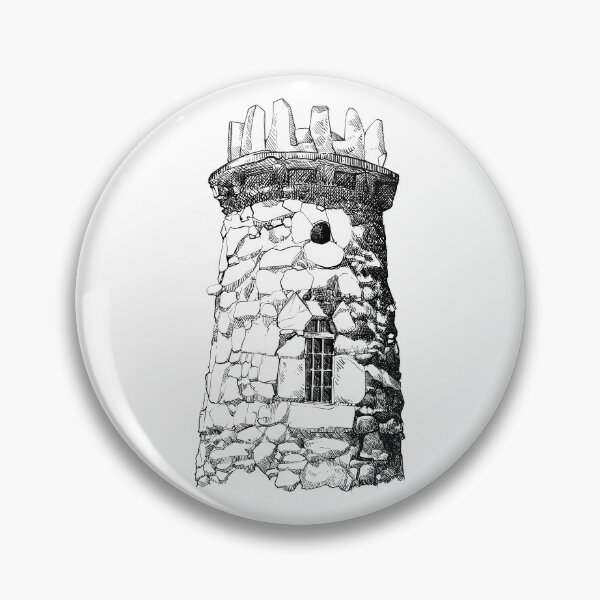 Item preview, Old rock tower sketch designed and sold by midsketcher.