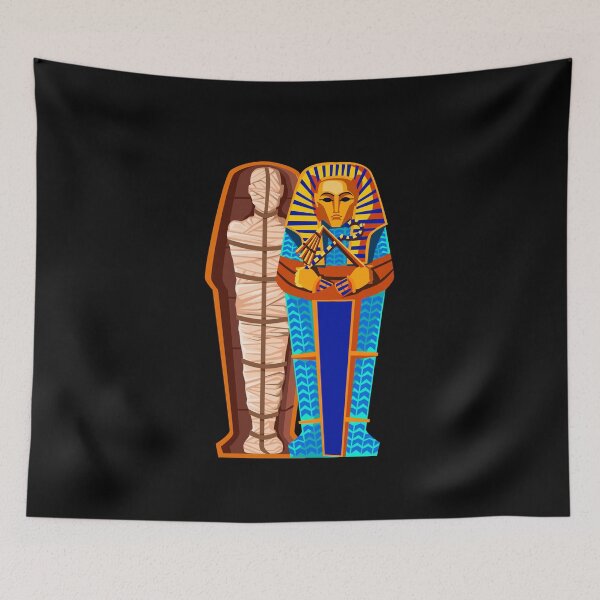 Item preview, Cartoon Mummy in Sarcophagus designed and sold by ZentroShop.