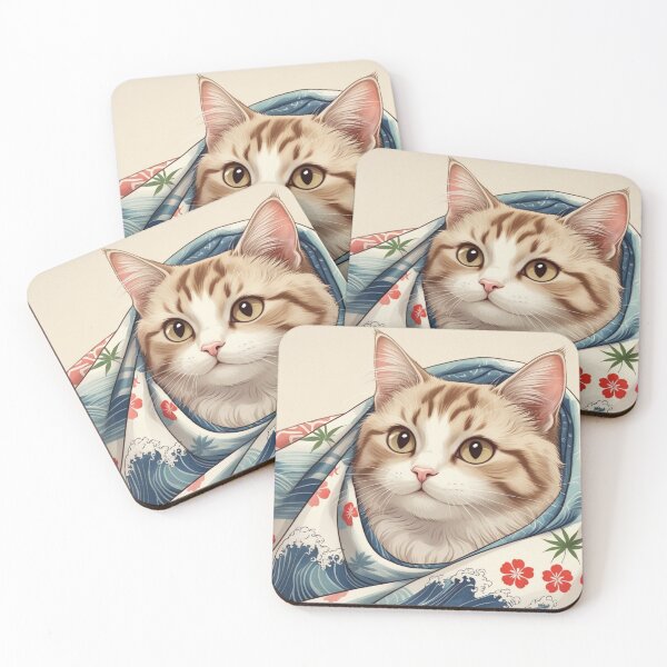 Item preview, Gentle Ukiyo-e Cat designed and sold by LEO'S CREATURE　れおずくりーちゃー.
