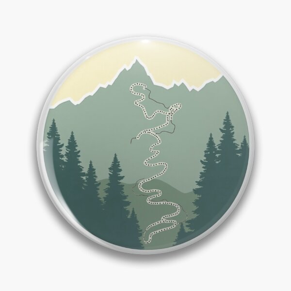 Item preview, Colorado MTB Trail Art | Minimal Trail Map Graphic designed and sold by Katedesignz.