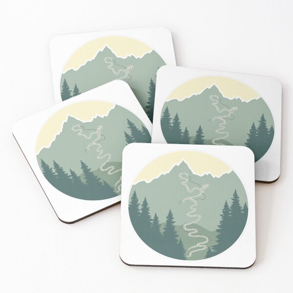 Item preview, Colorado MTB Trail Art | Minimal Trail Map Graphic designed and sold by Katedesignz.