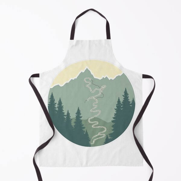 Item preview, Colorado MTB Trail Art | Minimal Trail Map Graphic designed and sold by Katedesignz.