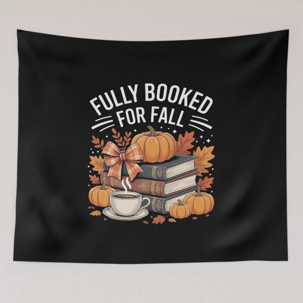 Item preview, Fully Booked for Fall Books Pumpkin Autumn Thanksgiving designed and sold by HaileyRobel.