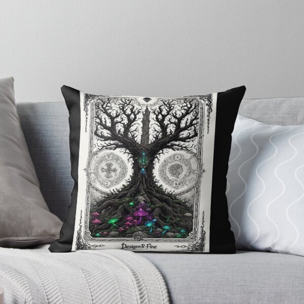 Item preview, Whispering Forest Glyphs - Gothic Tarot Card Back Dark CottageCore designed and sold by Designs-R-Fine.