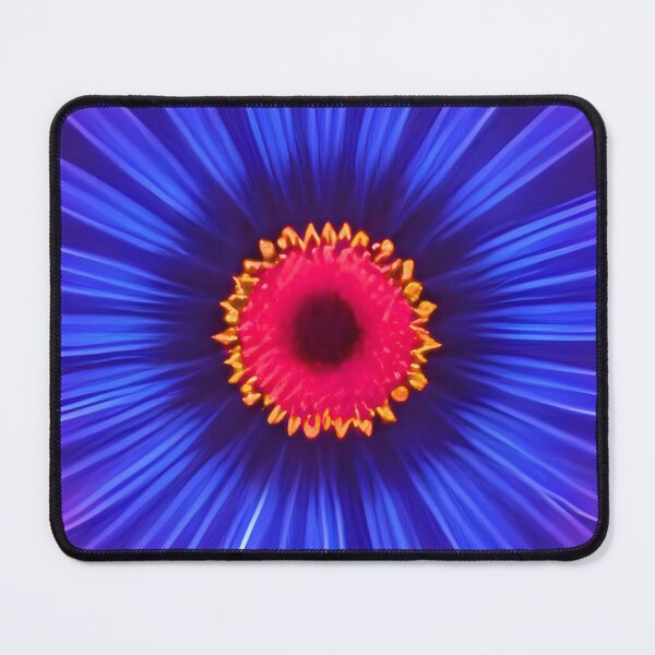 Item preview, Neon Glow Flower – Vibrant Purple and Blue designed and sold by Club Seal Prints.