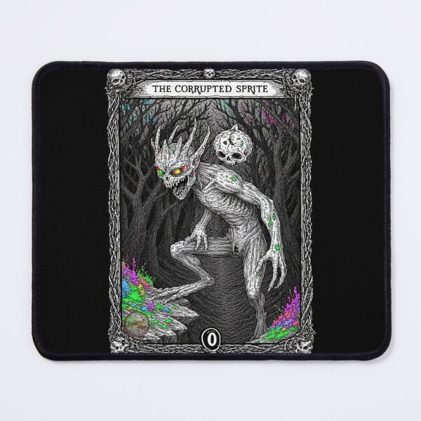 Item preview, The Corrupted Sprite (0) - Gothic Creature Tarot Card Dark CottageCore designed and sold by Designs-R-Fine.