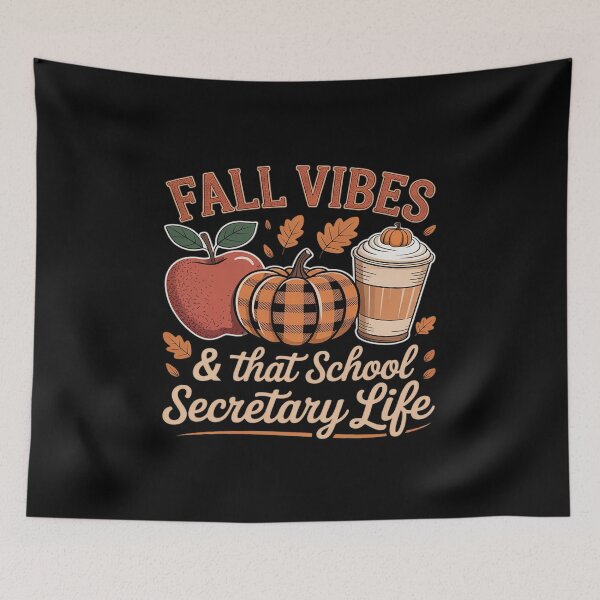 Item preview, Fall vibes and that School secretary life thanksgiving designed and sold by DrewLeuschke.