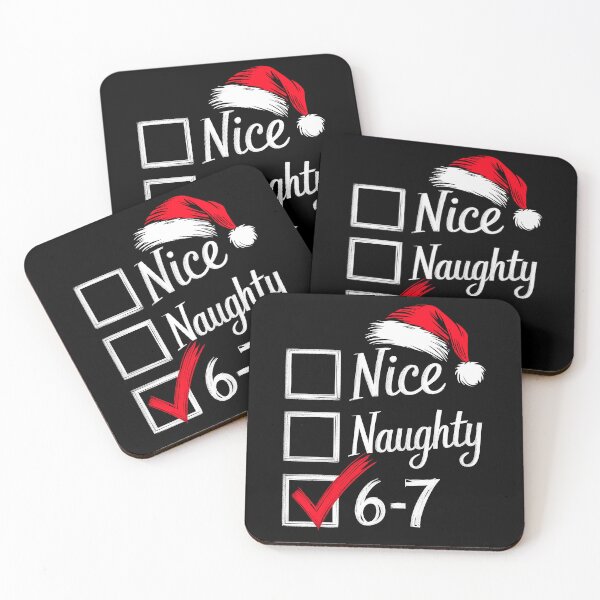Item preview, 6-7 Meme Nice Naughty 67 Christmas Brain Rot designed and sold by KarimSoCute.