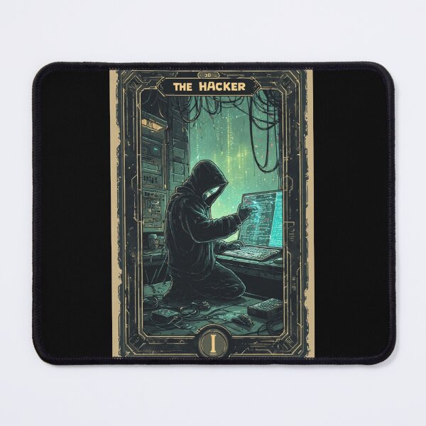 Item preview, The Hacker - Cyberpunk Sci-Fi Tech Matrix Gothic Aesthetic designed and sold by Designs-R-Fine.