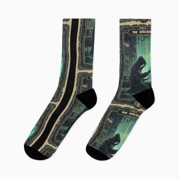Item preview, The Hacker - Cyberpunk Sci-Fi Tech Matrix Gothic Aesthetic designed and sold by Designs-R-Fine.